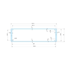 114*33mm-L cheap aluminium project enclosure metal box for electronics