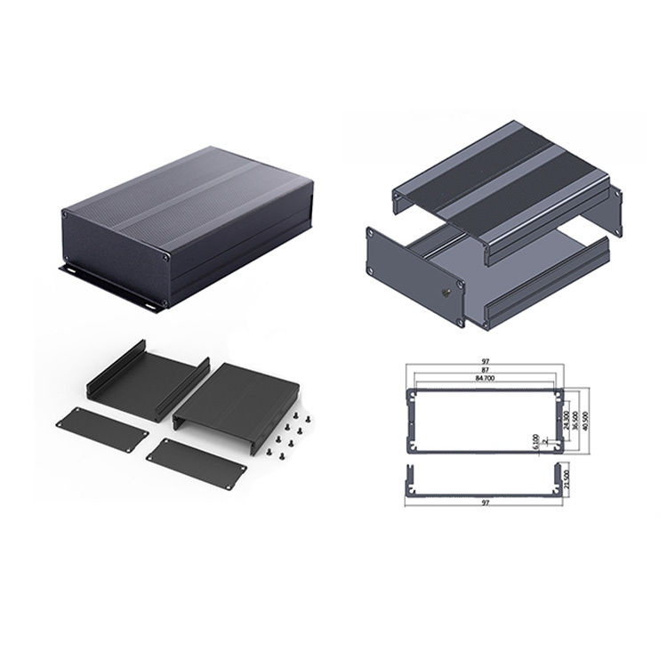 97*40mm-L aluminum pcb enclosure metal electrical small box cheap price