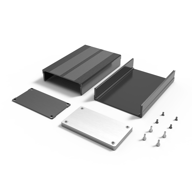 106*55mm-L brushed aluminum alloy case pcb instrument box metal electronic project
