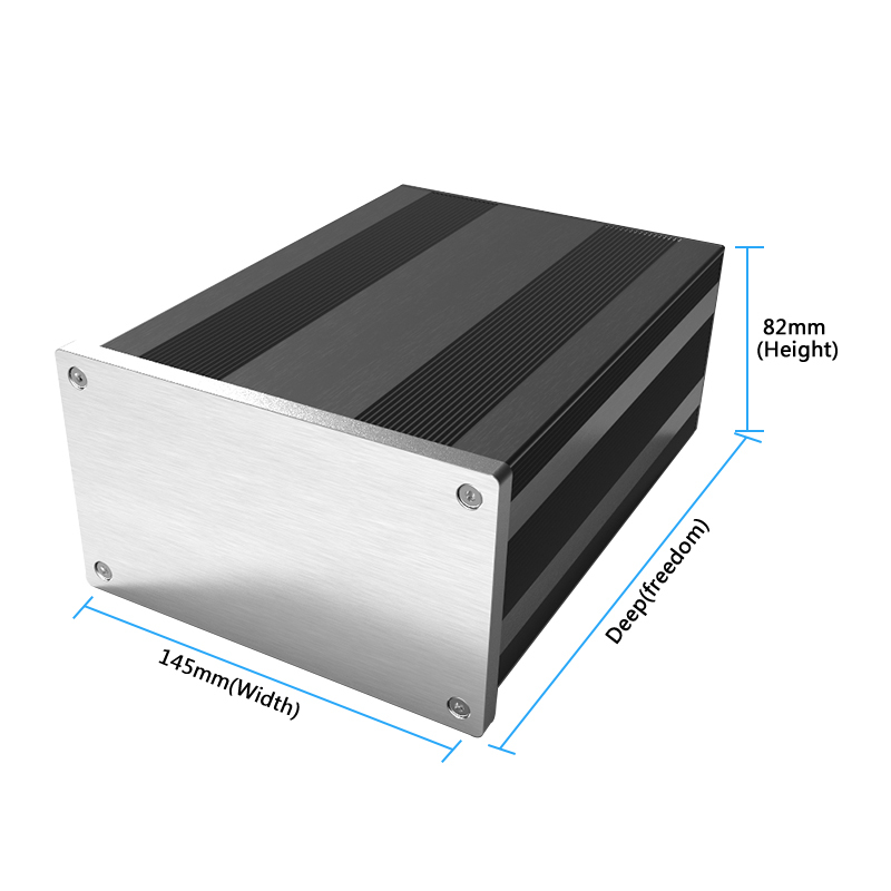 145*82mm-L aluminum extrusion housing case for electronics circuit board