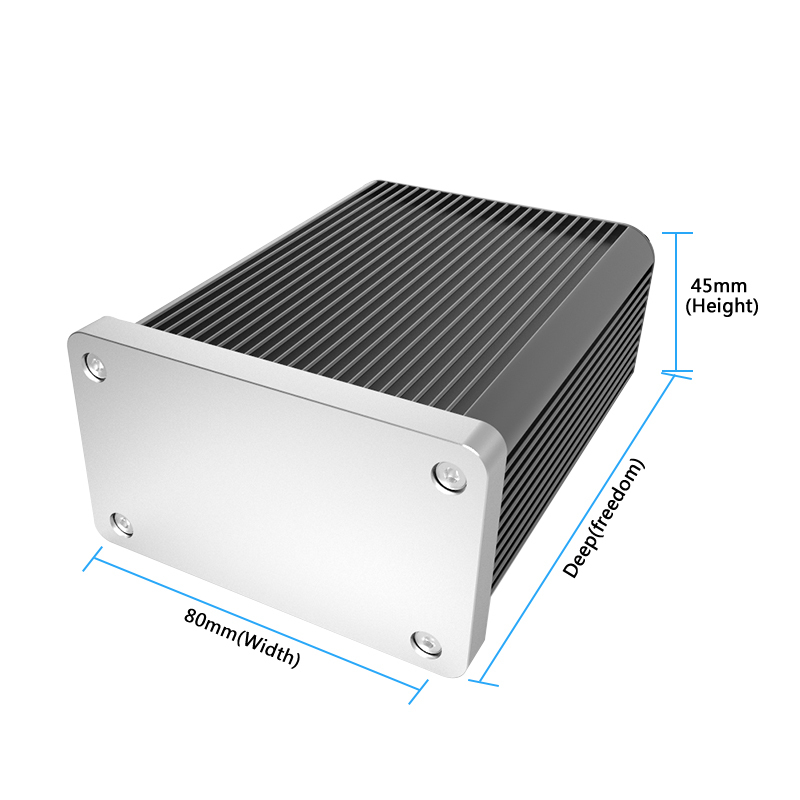 80*45mm-L metal project box china aluminum housing metal enclosure