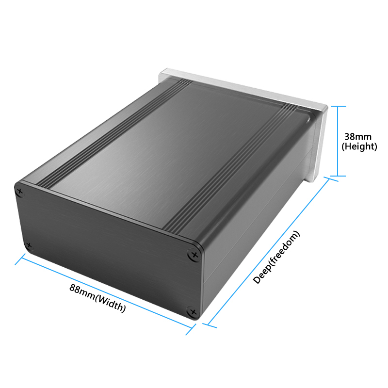 88*38mm-L diy electronics enclosure metal project box aluminum profile box cabinet