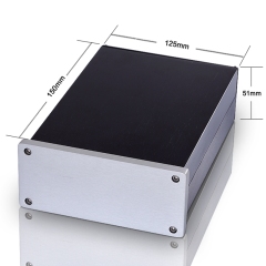 High quality Electronic case Professional customized Prototype Extruded Aluminum Enclosure PCB Housing 125*51mm-L