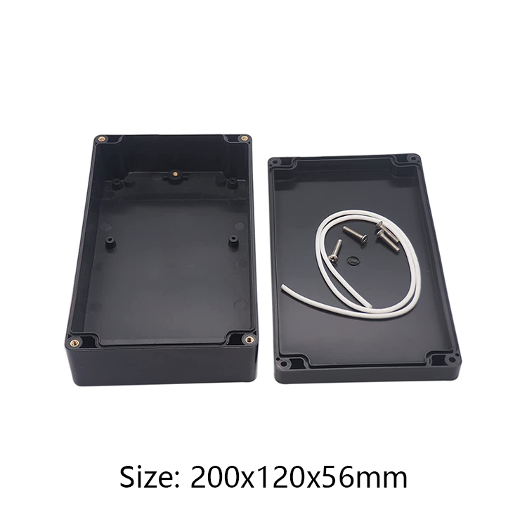 factory outlet Waterproof Plastic Enclosure ABS Control Plastic Enclosures Distribution Box Electronic Case200*120*56mm