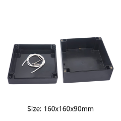 Waterproof Plastic Project Box ABS Enclosures For Electronics IP65 Outdoor Plastic Case Instrument Housing 160*160*90mm