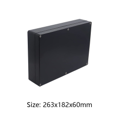 High quality Mold manufacturing ip65 waterproof plastic enclosure 263*182*60mm