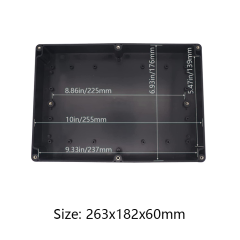 High quality Mold manufacturing ip65 waterproof plastic enclosure 263*182*60mm