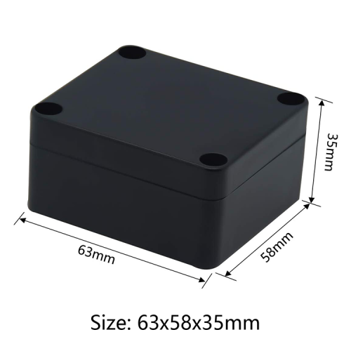 Custom cutout logo print IP66 waterproof enclosures boxes 63*58*35mm