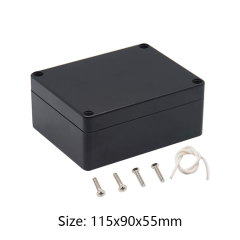 Plastic ABS Waterproof Enclosure Electronic PCB Housing Case Box manufacturer 115*90*55mm