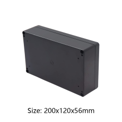 factory outlet Waterproof Plastic Enclosure ABS Control Plastic Enclosures Distribution Box Electronic Case200*120*56mm