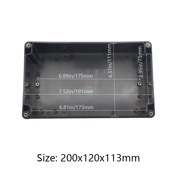 200*120*113mm ABS Plastic Enclosure Waterproof Plastic Project Box Electronic Case For PCB Design Junction Box manufacturer