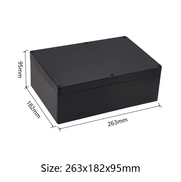 263*182*95mm ABS Plastic Junction Box IP65 Waterproof Electronic Enclosure