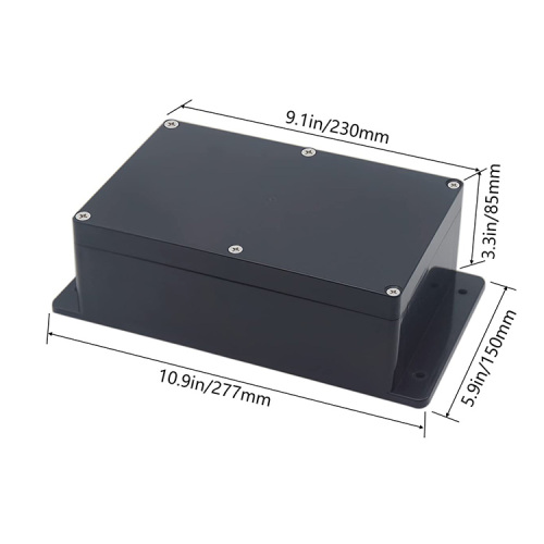 factory outlet IP65 waterproof enclosure ABS plastic box with flanges for PCB 230*150*85mm