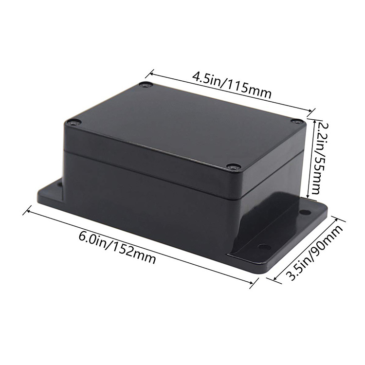 IP65 ABS Plastic enclosure customized waterproof junction box electronic case housing for PCB board 115*90*55mm