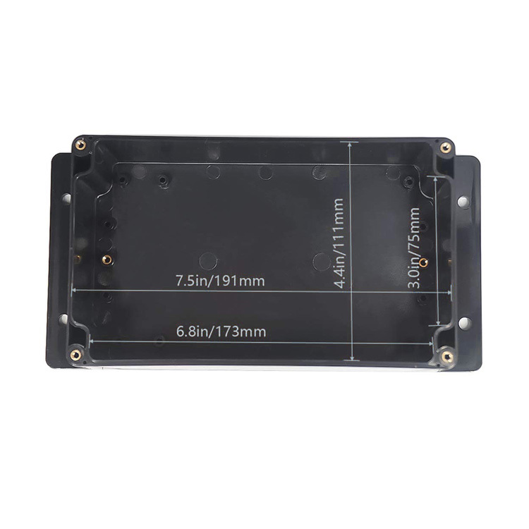 IP65 Waterproof plastic box with flanges ABS plastic for electrical devices instruments 200*120*113mm