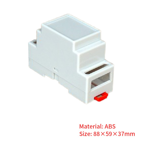 PLC Industrial Case Terminal Connector Electric Din Rail ABS Plastic Enclosure Housing 88*59*37mm