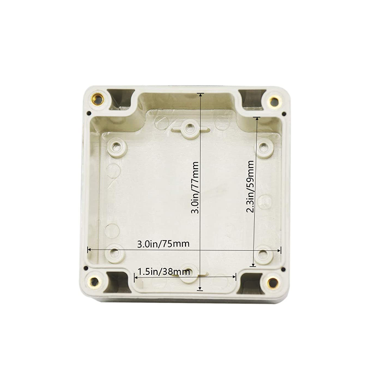 Clear Cover Plastic Enclosure Transparent electronics enclosure Junction box PCB electronic components box 83*81*56mm