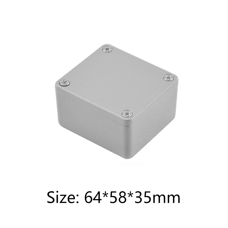 Factory Custom Aluminum Extruded Housing Power Amplifier Case PCB Box 64*58*35mm