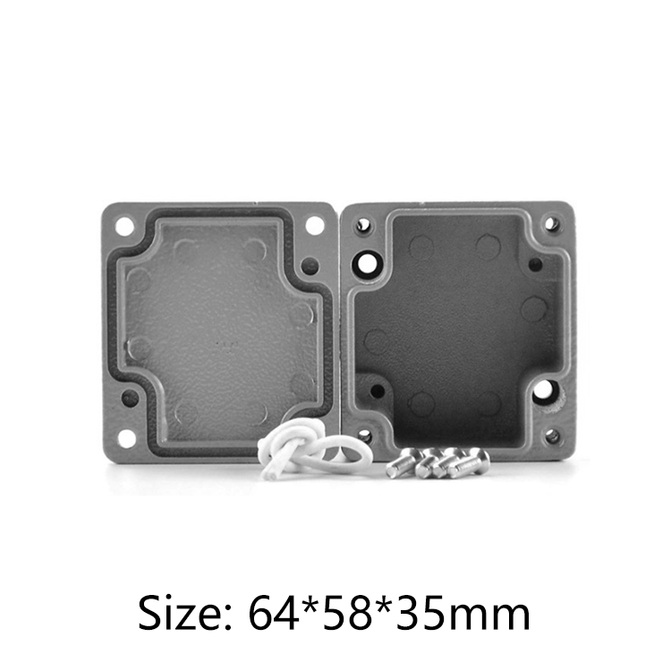Factory Custom Aluminum Extruded Housing Power Amplifier Case PCB Box 64*58*35mm