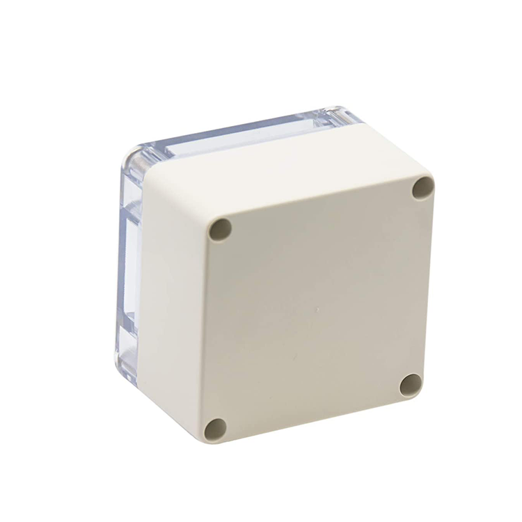 Clear Cover Plastic Enclosure Transparent electronics enclosure Junction box PCB electronic components box 83*81*56mm