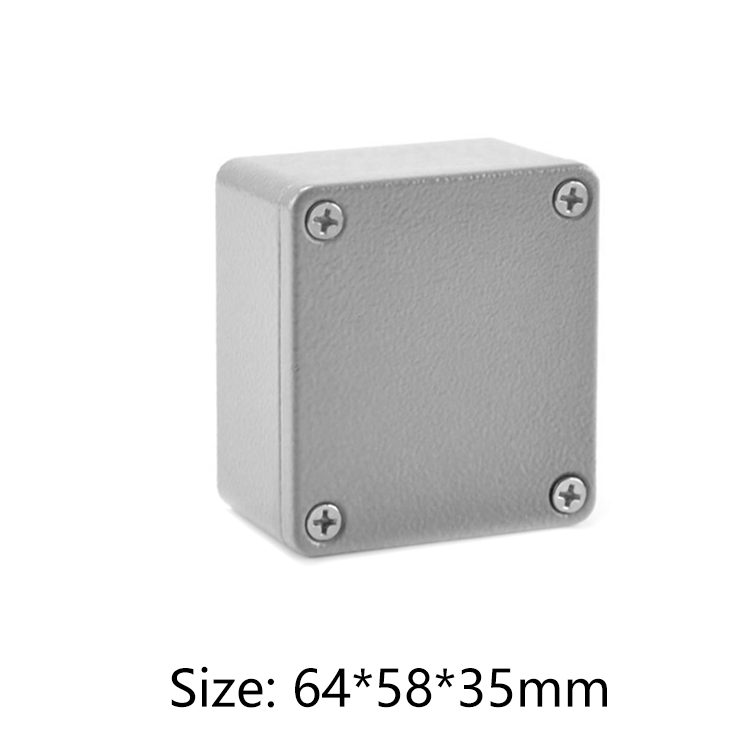Factory Custom Aluminum Extruded Housing Power Amplifier Case PCB Box 64*58*35mm