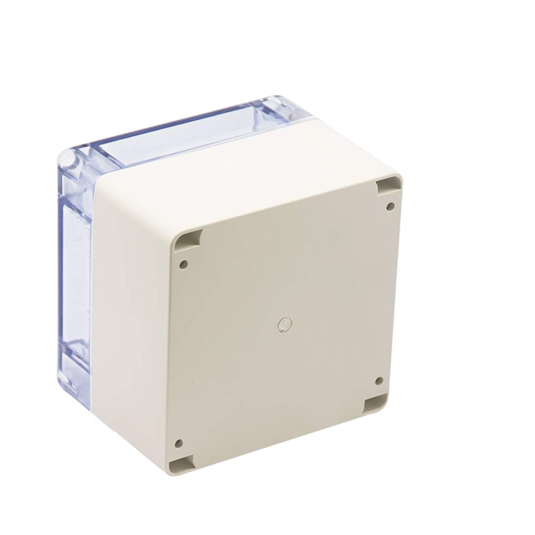 Clear Cover Plastic Enclosure Transparent electronics enclosure Junction box PCB electronic components box 120*120*90mm
