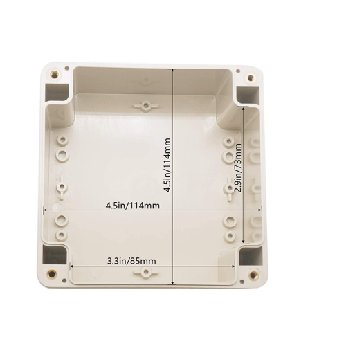 Clear Cover Plastic Enclosure Transparent electronics enclosure Junction box PCB electronic components box 120*120*90mm