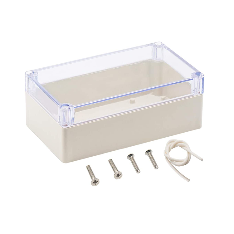 Clear Cover Plastic Enclosure Transparent electronics enclosure Junction box PCB electronic components box 158*90*60mm