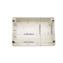 Clear Cover Plastic Enclosure Transparent electronics enclosure Junction box PCB electronic components box 160*110*90mm