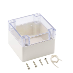 Clear Cover Plastic Enclosure Transparent electronics enclosure Junction box PCB electronic components box 120*120*90mm