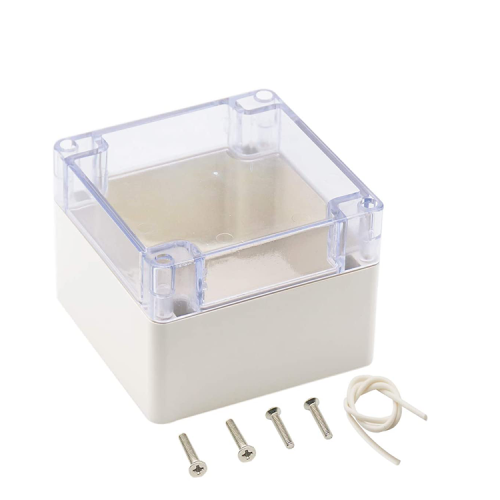 Clear Cover Plastic Enclosure Transparent electronics enclosure Junction box PCB electronic components box 120*120*90mm
