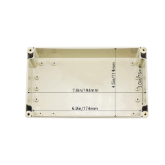 Clear Cover Plastic Enclosure Transparent electronics enclosure Junction box PCB electronic components box 200*120*113mm