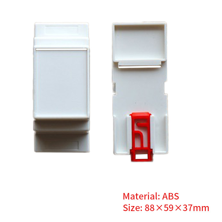 Plastic Din Rail enclosure PLC terminal enclosure 88*59*37mm