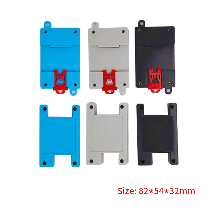 82*54*32mm plastic din rail box with terminal block for electronics