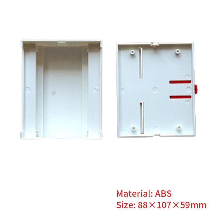 88*107*59mm Factory electronic plastic din rail enclosure pcb housing box manufacturer