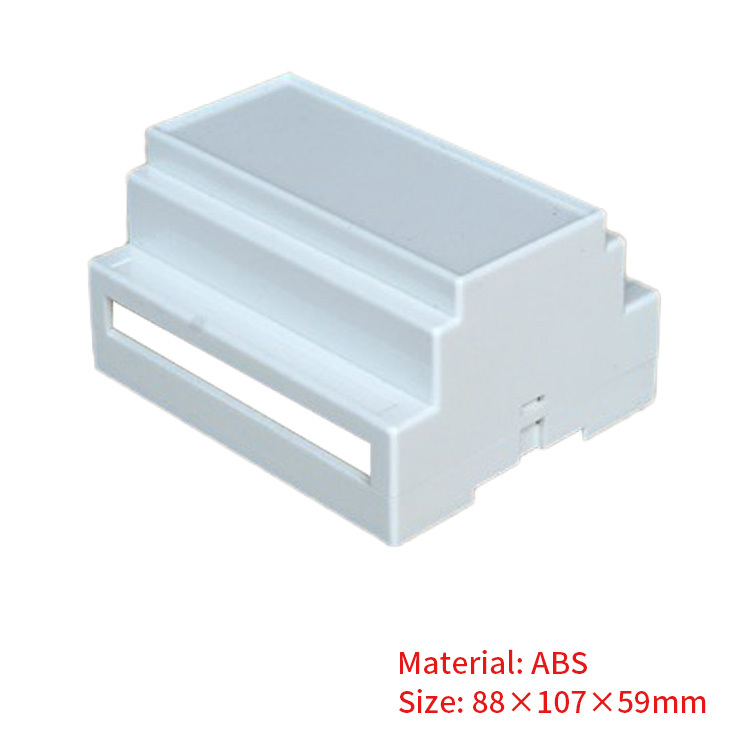 88*107*59mm Factory electronic plastic din rail enclosure pcb housing box manufacturer