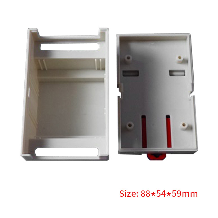 88*54*59mm abs plastic project electronic din rail enclosure manufacturer