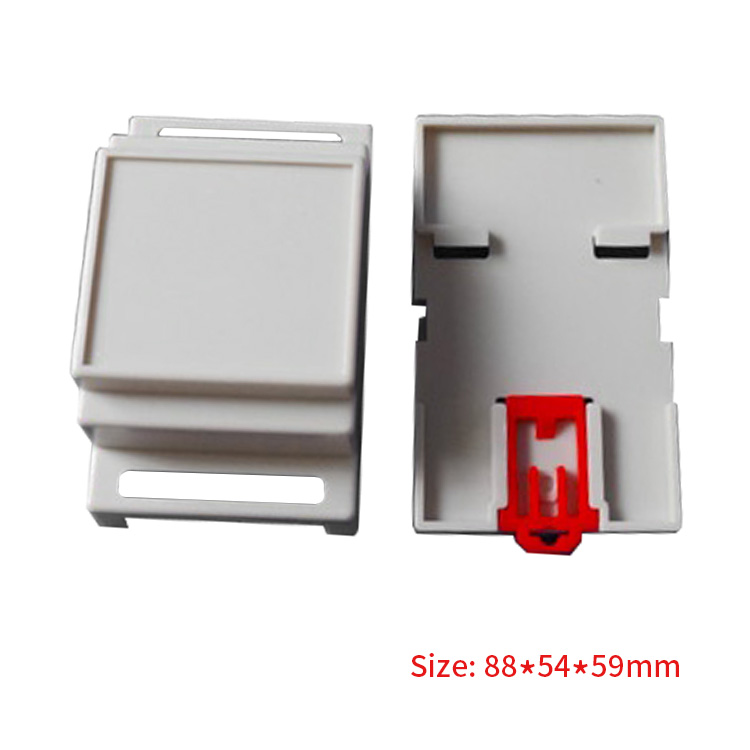 88*54*59mm abs plastic project electronic din rail enclosure manufacturer