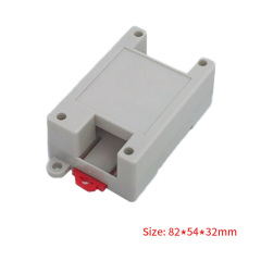 82*54*32mm plastic din rail box with terminal block for electronics