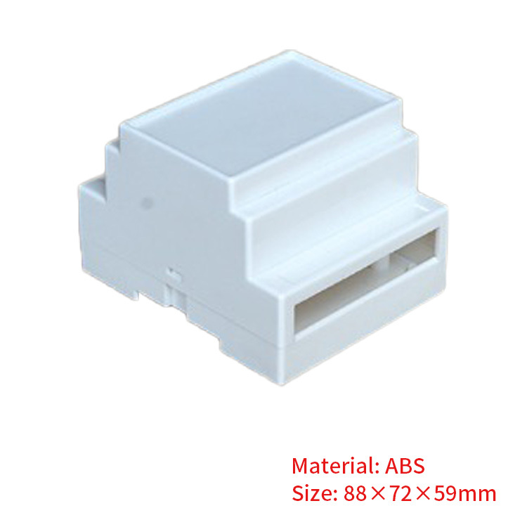 ABS Material Din Rail Plastic Enclosure Control Box for electronic device 88*72*59mm