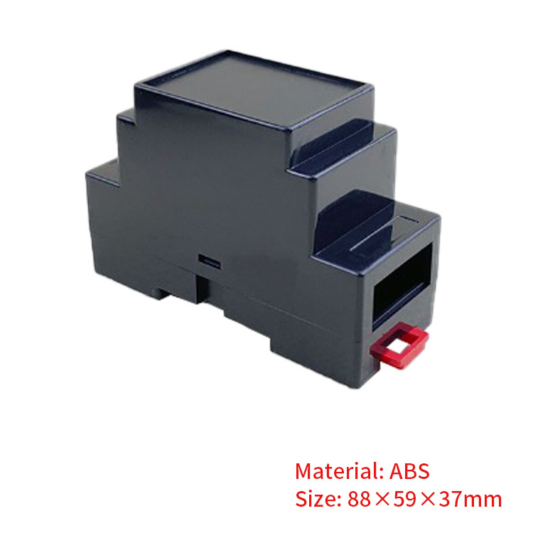 Plastic Din Rail enclosure PLC terminal enclosure 88*59*37mm