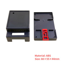 Din Rail LCD Enclosure Plastic Device Housing For Electronics Box 88*55*44mm