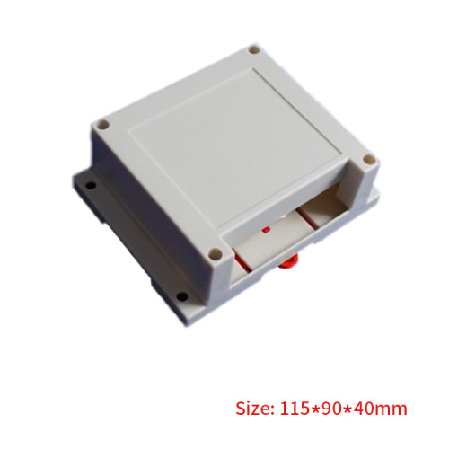 115*90*40mm Factory outlet abs plastic enclosure din rail enclosure PLC box for electronics