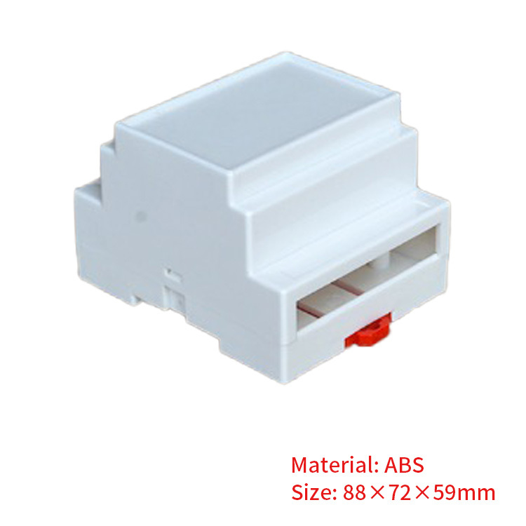 ABS Material Din Rail Plastic Enclosure Control Box for electronic device 88*72*59mm