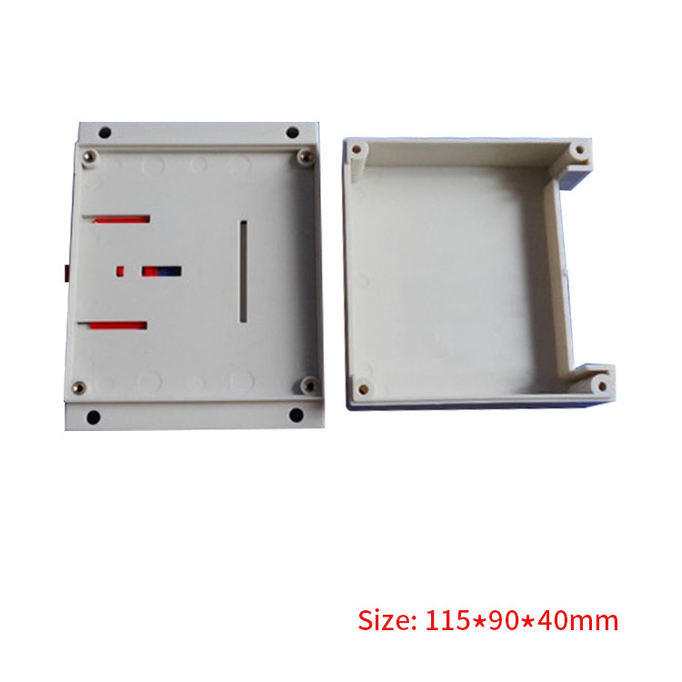 115*90*40mm Factory outlet abs plastic enclosure din rail enclosure PLC box for electronics