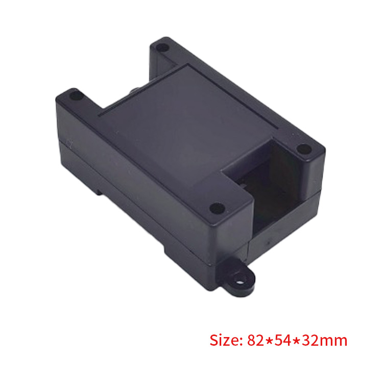 82*54*32mm plastic din rail box with terminal block for electronics