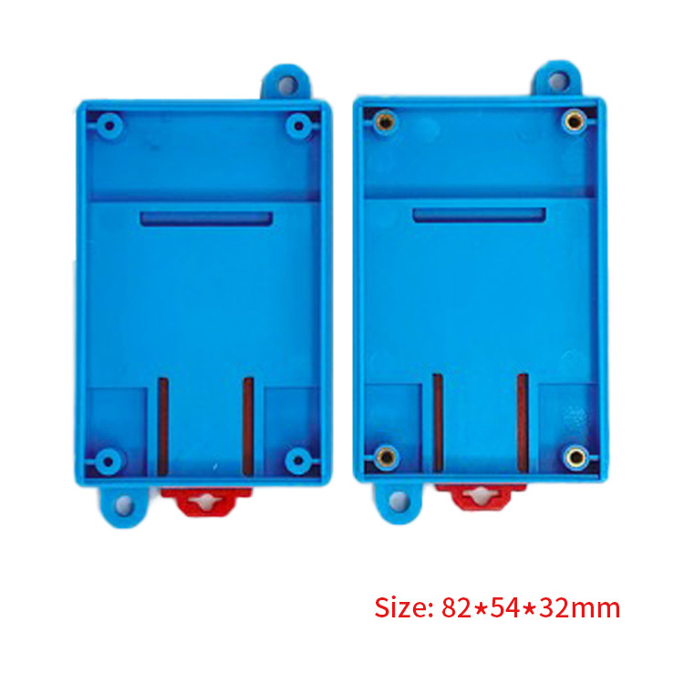 82*54*32mm plastic din rail box with terminal block for electronics