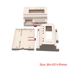 88*107*59mm Flame retardant ABS material PLC control box din rail enclosure for pcb