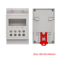 electronic plastic din rail enclosure pcb housing box size for PLC 88*55*44mm
