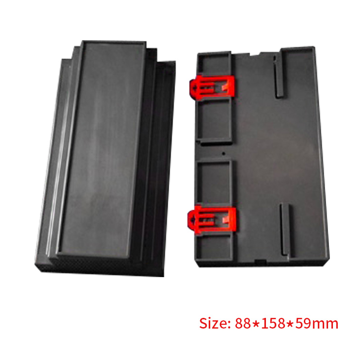 Plastic din rail enclosure for electronic pcb junction control box 88*158*59mm